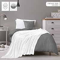 Vista 393 de Utopia Bedding - Manta de vellón de lujo, mullida, antiestática; manta de suave microfibra de 8.8 oz/yd² (300 g/m²) para cama; tamaño individual