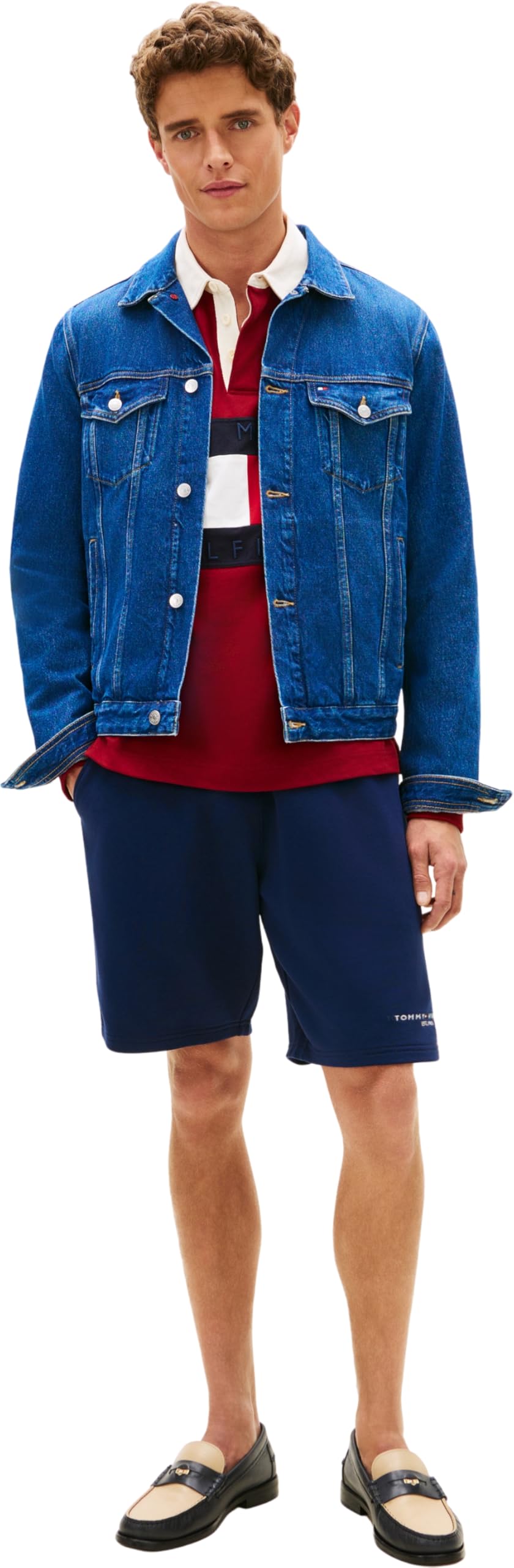Tommy Hilfiger Herren Trainingshose Tommy Logo Sweatshort Mw0mw43068