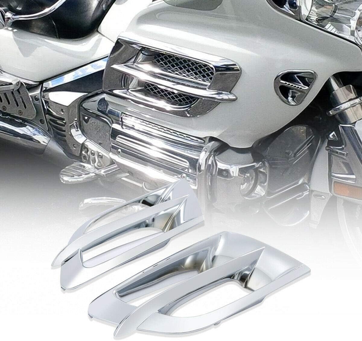 Green-L ABS Side Fairing Accent Grilles Fit for Honda Goldwing GL1800 2001-2011