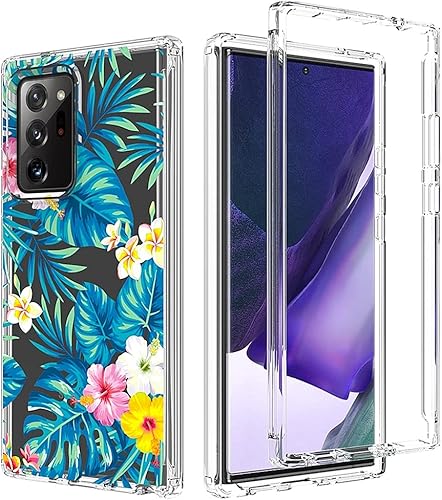 Miniatura 6 de Zoeirc Funda para Galaxy Note 20 Ultra 5G, Samsung Note 20 Ultra Clear Case, TPU 360 cuerpo completo a prueba de golpes híbrido parachoques