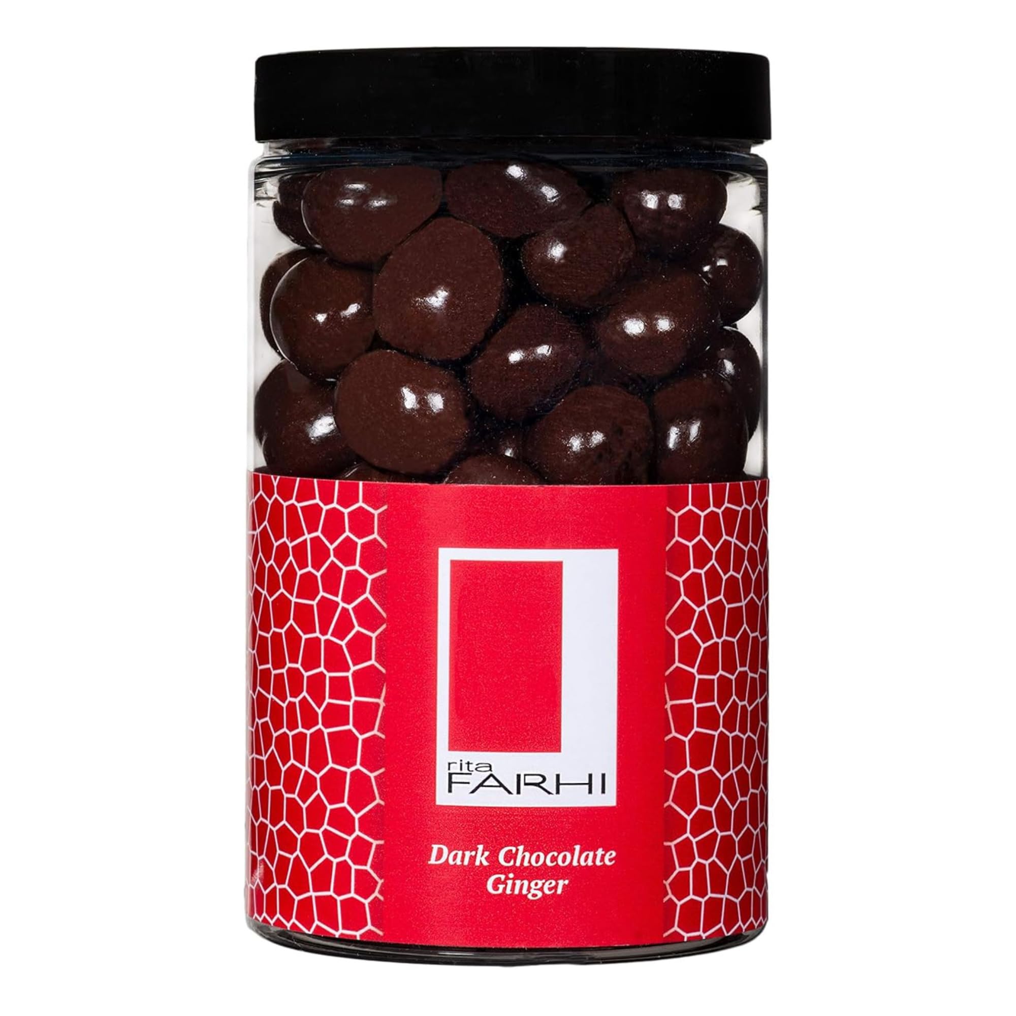 Rita Farhi Dark Chocolate Covered Ginger (Medium Jar)