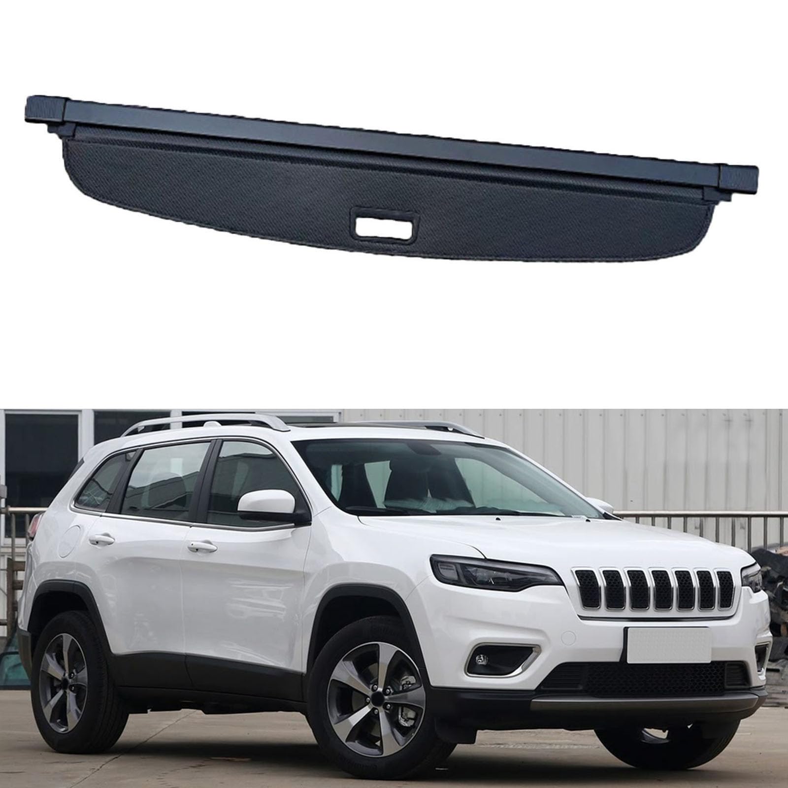 SXLGDW Car Retractable Rear Trunk Parcel Shelf,Compatible with Jeep Cherokee 2019-2021,Car parts