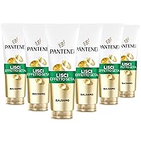Pantene Pro-V Lisci Effetto Seta Balsamo 6x230ml per Capelli Crespi e Opachi