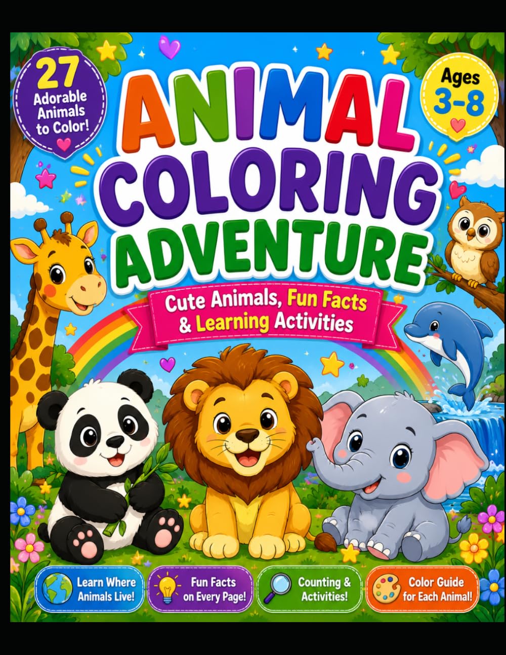 Animal Coloring Adventure (Little Dreamers Learning Adventures)