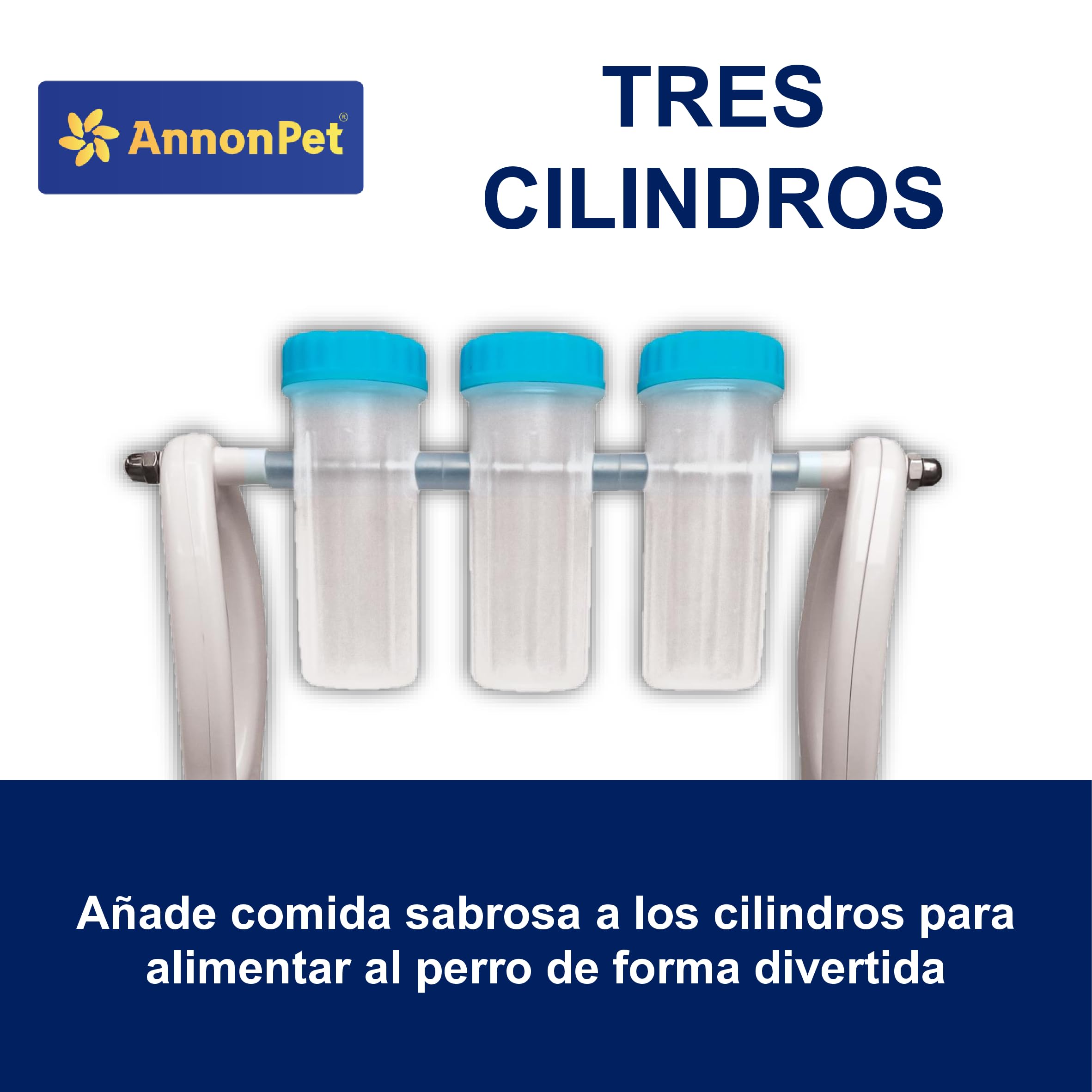 Juego interactivo para perros – Estimula la mente de tu perro con cilindros giratorios, juego inteligente para entrenamiento mental, rompecabezas para perros de talla pequeña y mediana