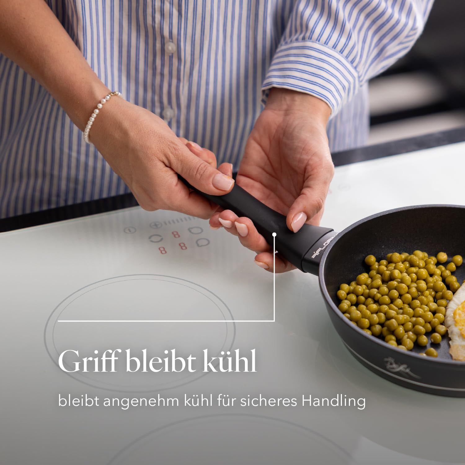 Florina Aluminium Bratpfanne 20 cm Durchmesser I Universalpfanne DELUX Antihaftbeschichtet I Anti-Kratz Pfanne mit Induktionsboden I Pfanne Geeignet für Induktionsherd – Bild 6