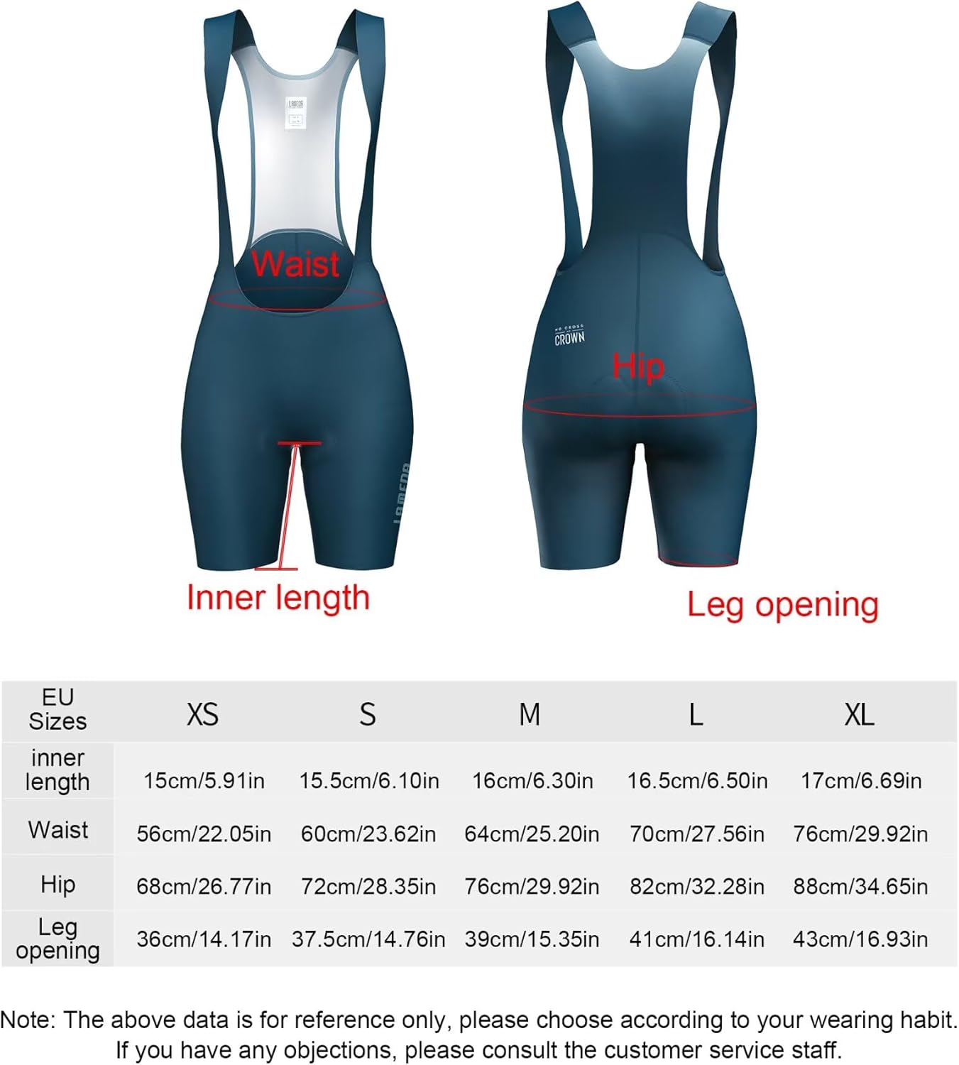 LAMEDA Bike Bibs Shorts Women Padded Cycling Bibs High Waisted with Padding Breathable Bicycle Shorts for Biking Road - Image 7