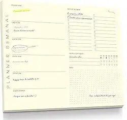 Planner Agenda Semanal Minimalism - 50 folhas - tamanho A4