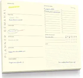 Planner Agenda Semanal Minimalism - 50 folhas - tamanho A4