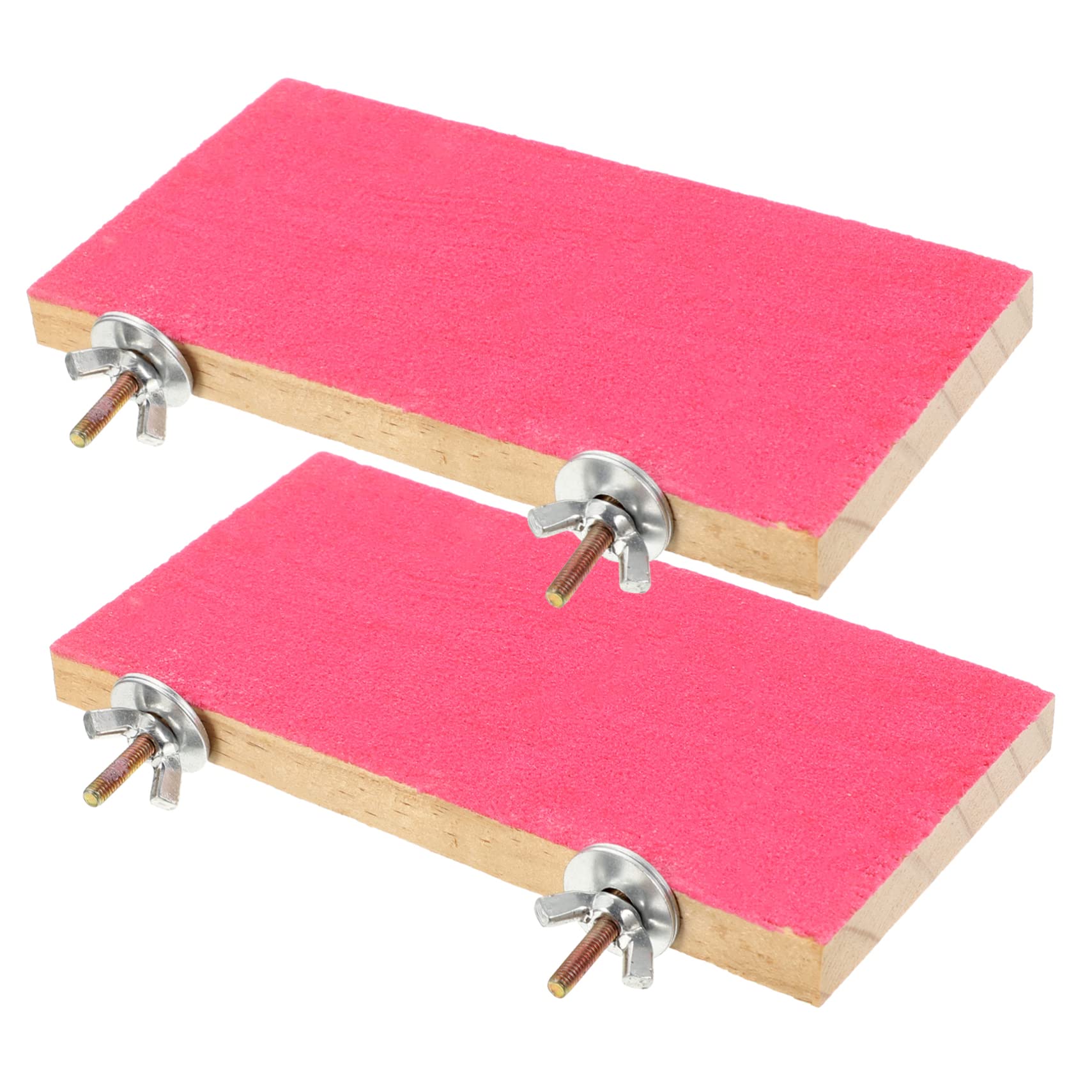 VICASKY 2pcs Bird Cage Accessories Parrot Perch Stand Cockatiel Platform Bird Toys