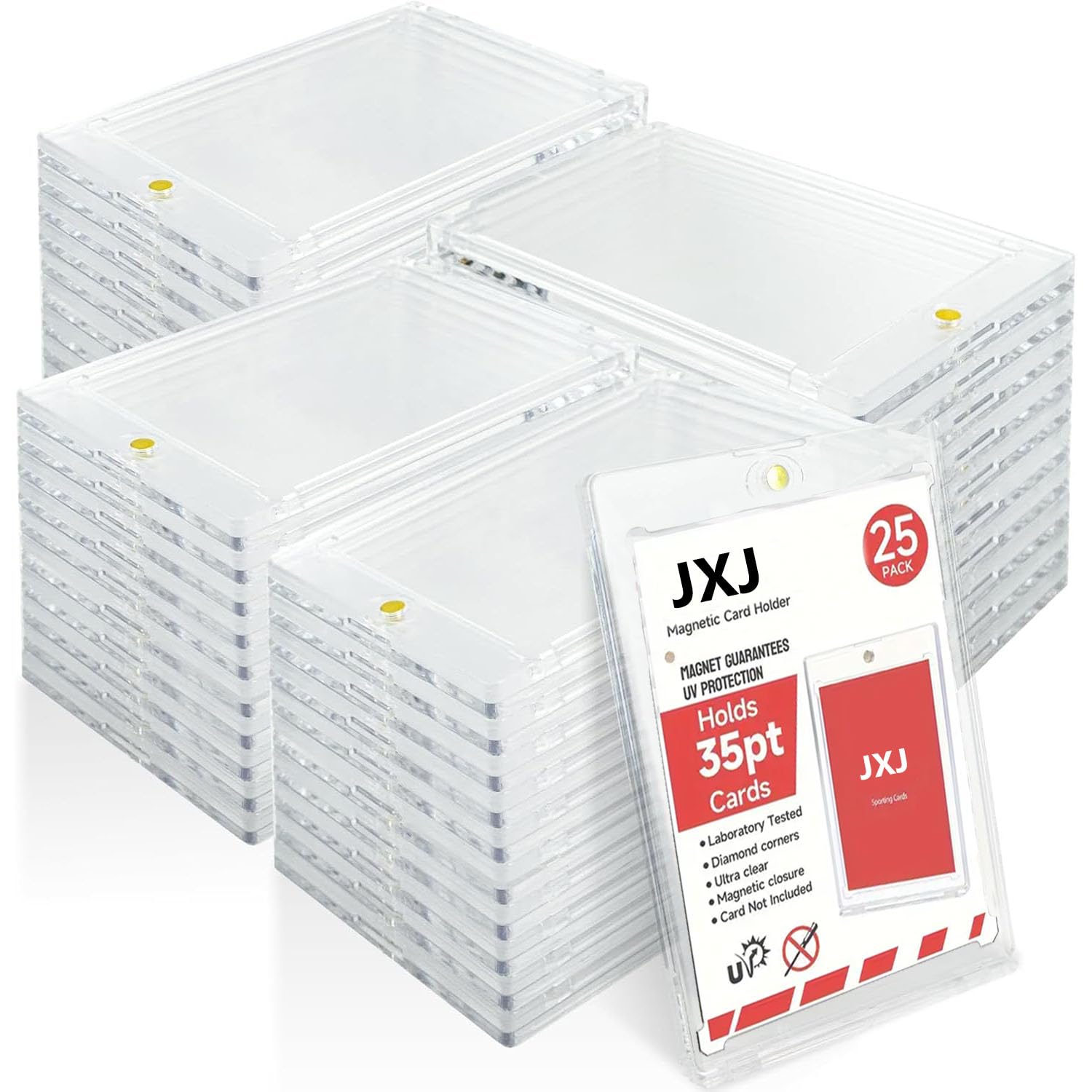 Amazon.com: JXJ 200ct Magnetic Card Holders, 35pt One Touch Card