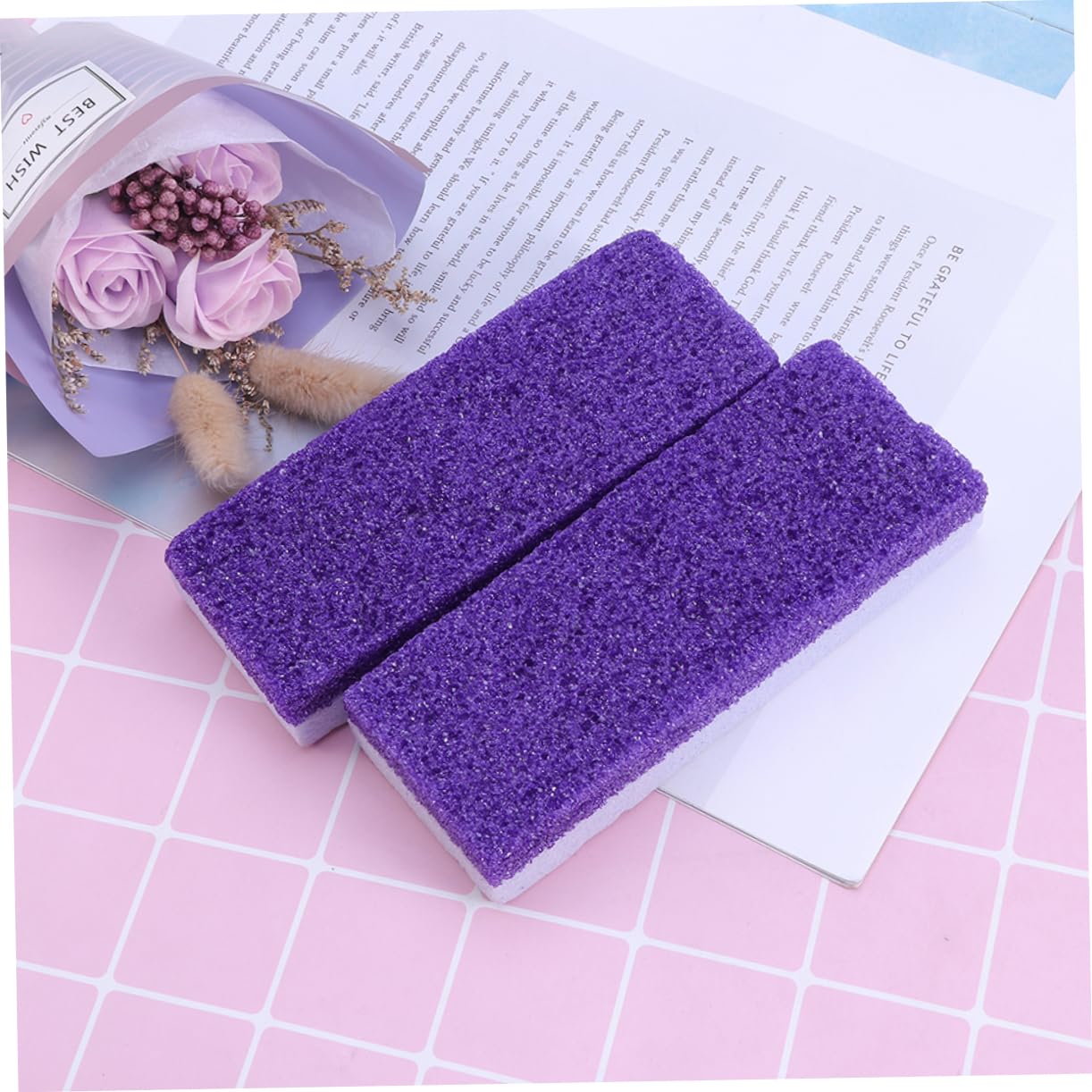 Healvian 18pezzi Strumenti Per Pedicure Pietra Pomice Esfoliante Per Piedi Rimuovi Calli e Morta Per Bellezza Dei Piedi e Massaggio Comfort