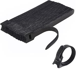 50 Clips Câble Adhésifs JeoPoom Noir - Rangement Câbles TV, PC, Bureau, Maison