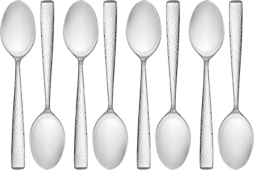 Miniatura 4 de Towle Living Texture - Juego de cubiertos de acero inoxidable forjado de 42 piezas, servicio para 4