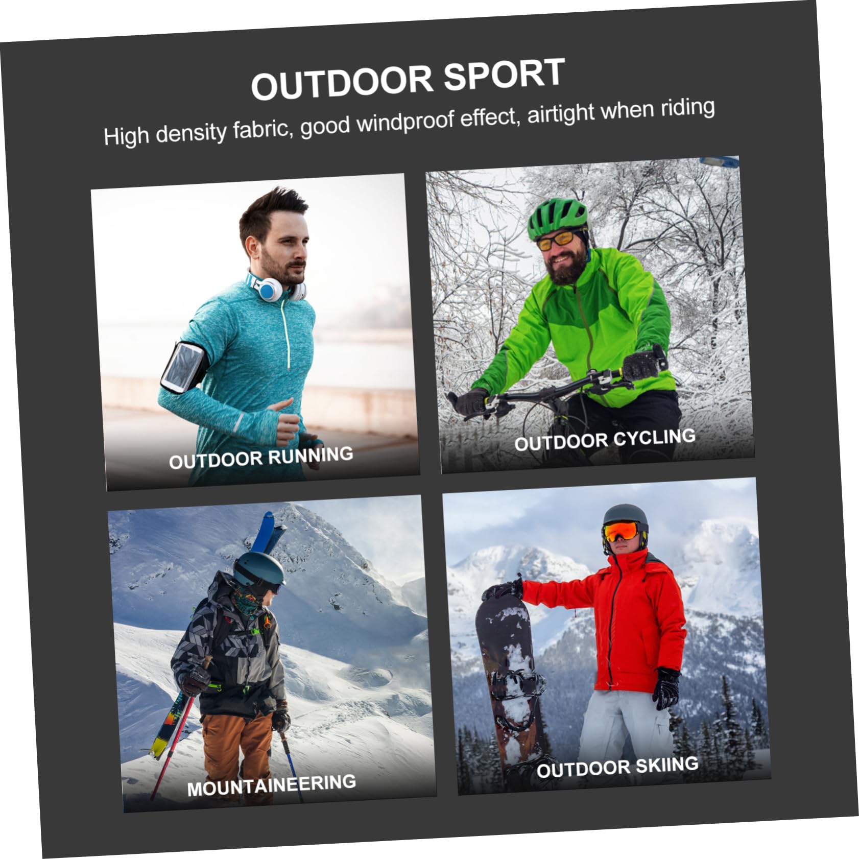 GALPADA Breathable Winter Gloves for Men Women Waterproof Warm Touchscreen Gloves Non-Slip Design for Skiing