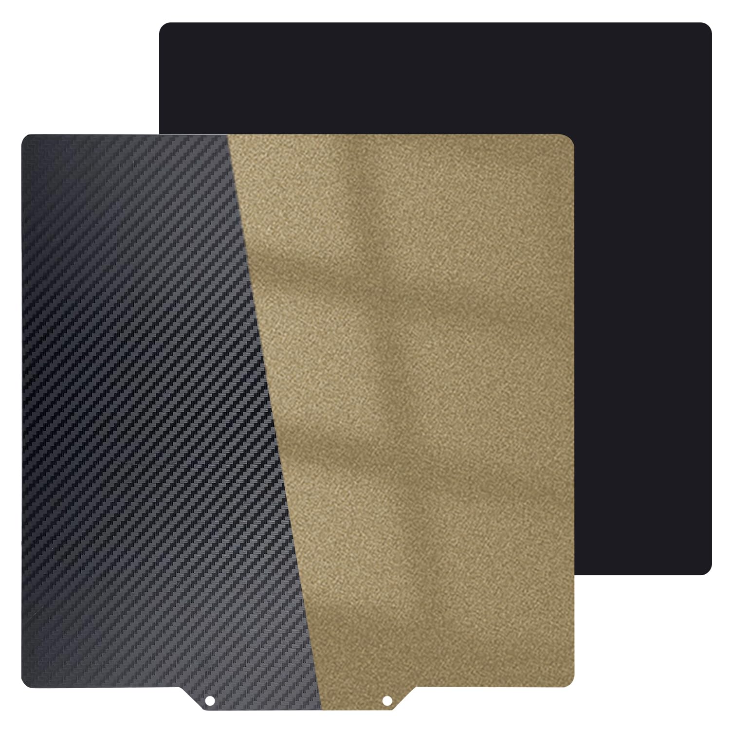 Upgraded 120x120mm Build Plate Smooth/Textured PET+PEI Print Bed,Double-Sides Spring Steel Build Plate Magnetic Flexible Heated Bed for Voron 0.1/0.2 V0 3D Printer.