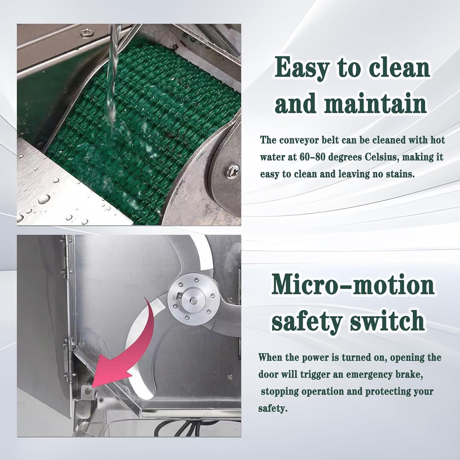 200W Commercial Scallion Slicer, 150kg/H Electric Vegetable Cutter & Chopper for Spring Onion, Ginger, Potato, Adjustable 1.3-35mm Thickness, 700RPM High-Speed Machine A