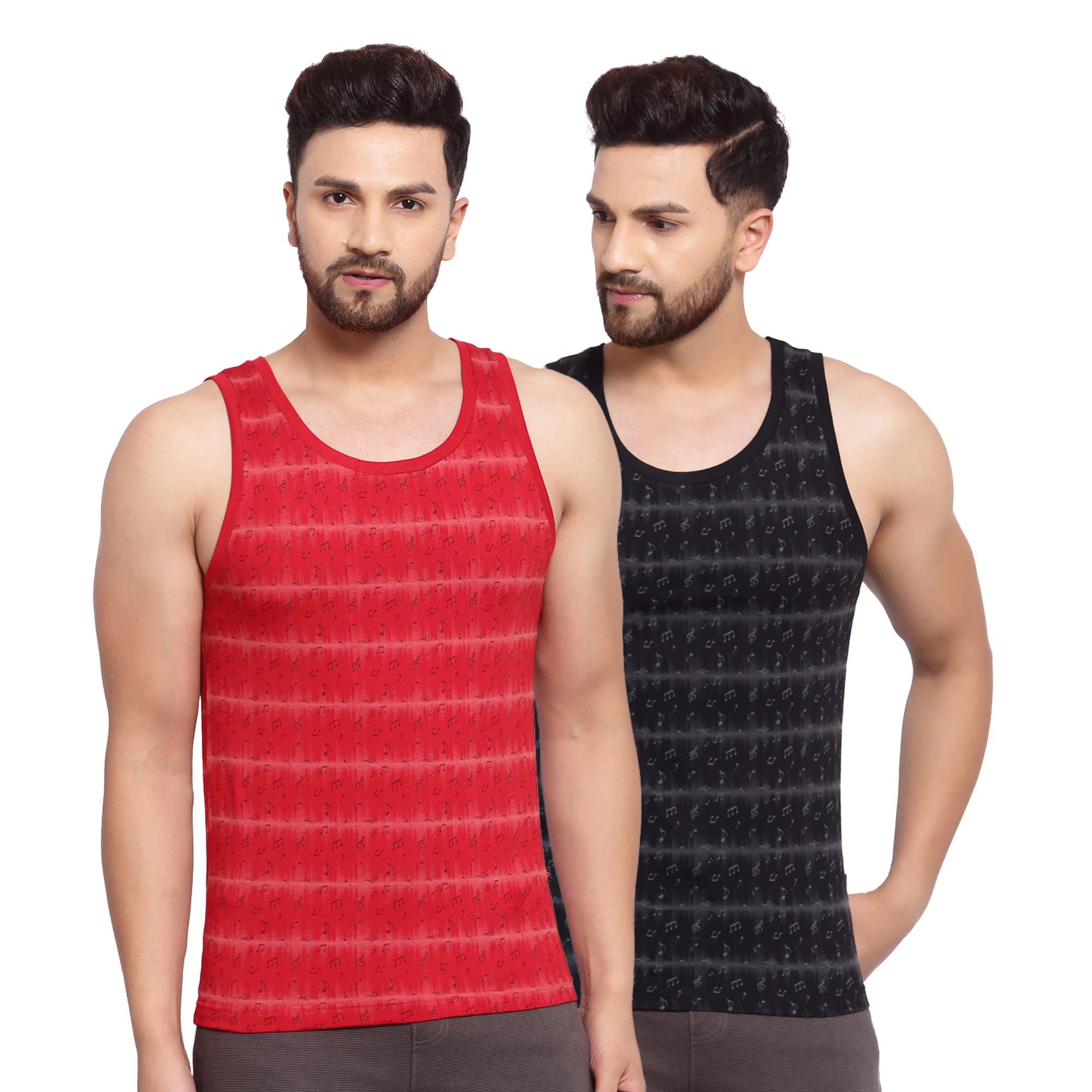 Men's Round Neck Solid Vest, Premium Super Soft Cotton, Ultra Light (Combo Pack)-image-24