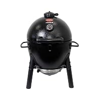 Char-Griller E6714 AKORN Jr. Kamado, Barbecue Portatile a carbonella con Cenere
