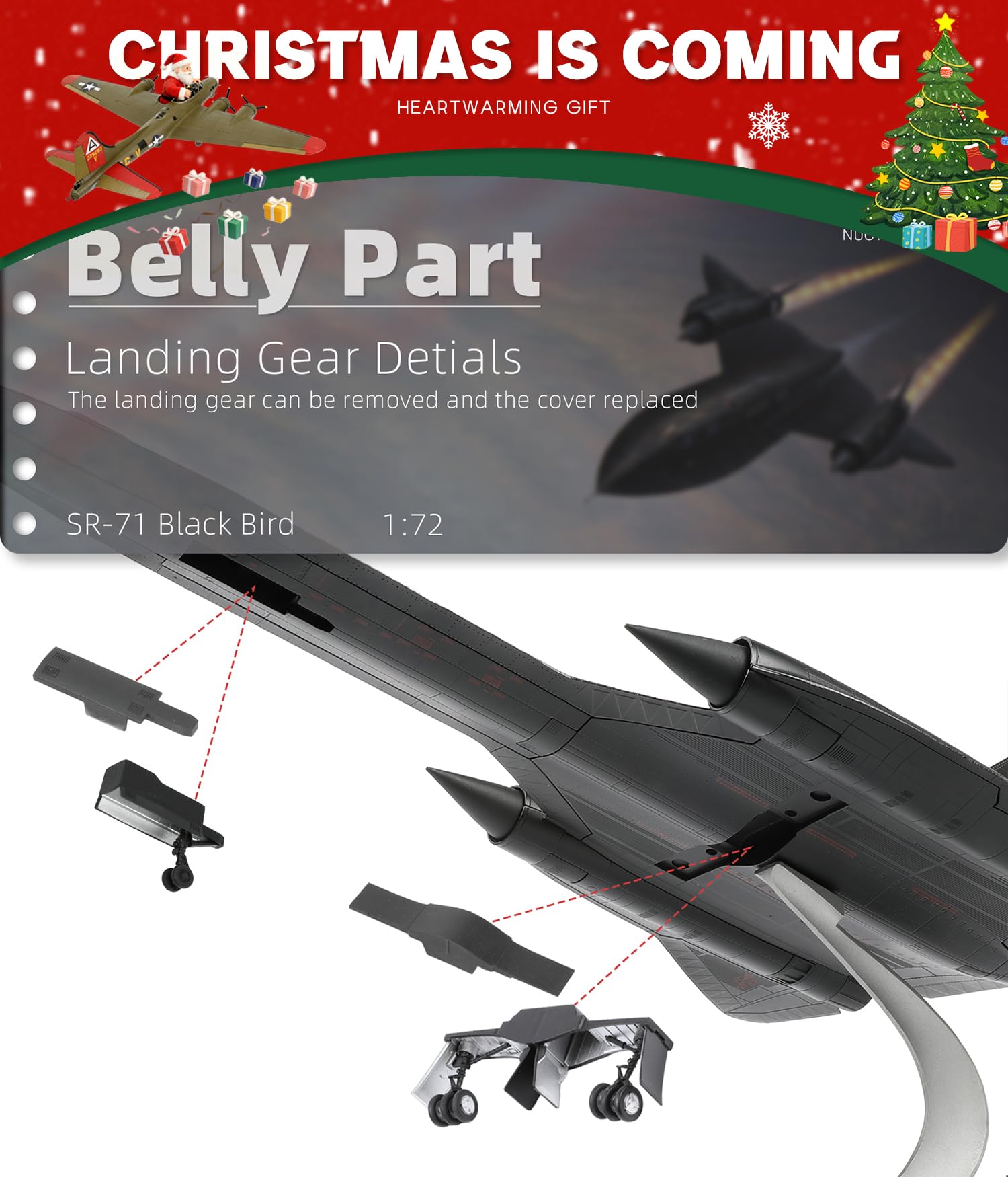 Amazon.com: NUOTIE 1/72 SR-71a Blackbird Metal Model 17.9 inchs