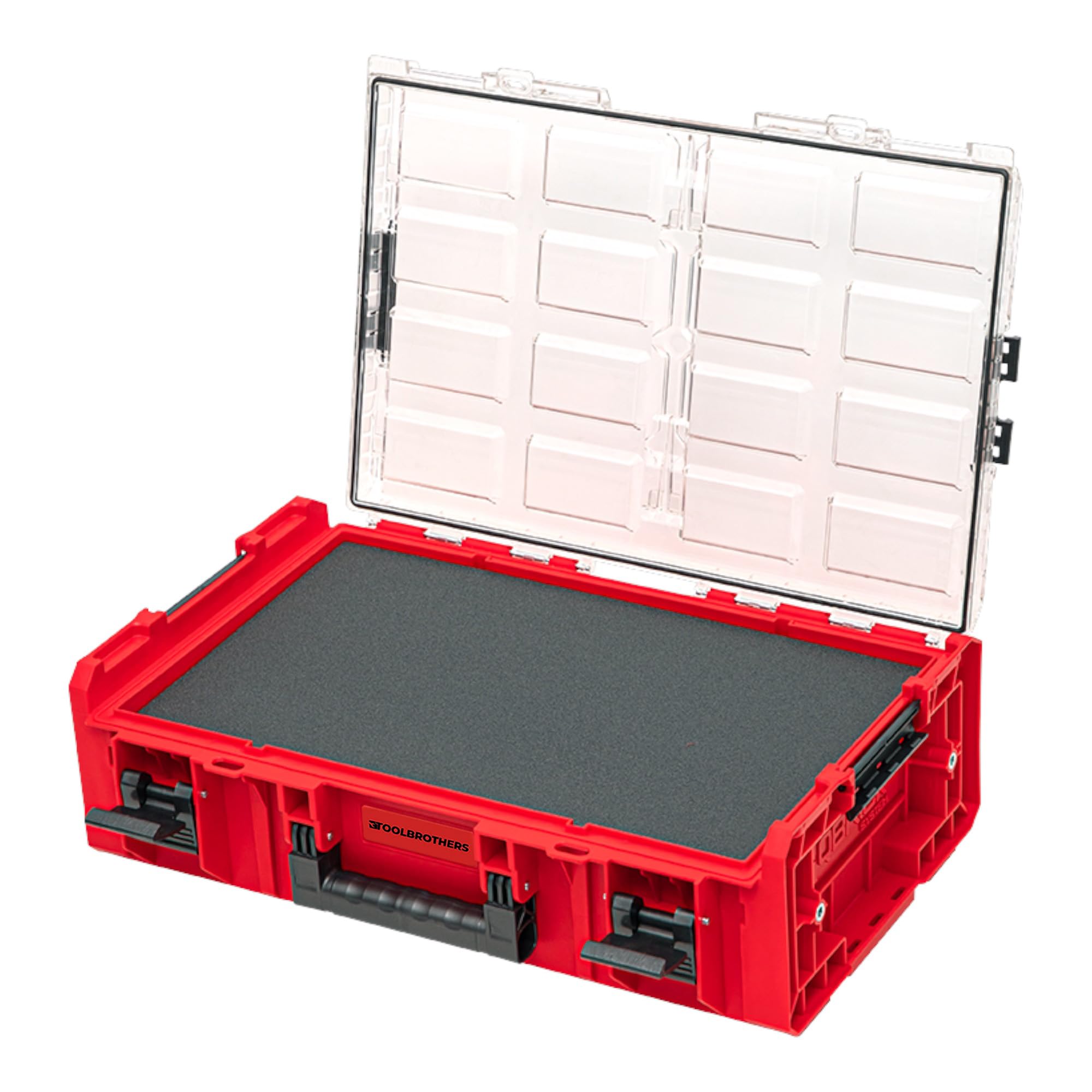 Toolbrothers RHINO XXL Organizer ULTRA altezza 2XL Custom Multilayer impilabile 582 x 387 x 172 mm 13,5 l IP66 con inserto in schiuma