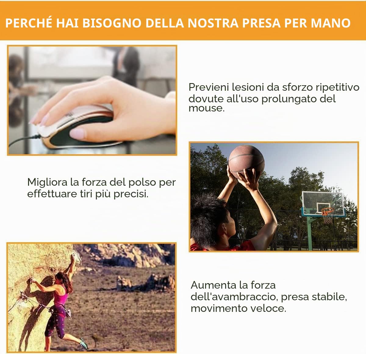 Confezione da 4/5 Rinforzi per Impugnatura (50/100/150/200/250 LBS), Metallo Antiscivolo, Resistente per la Costruzione Muscolare