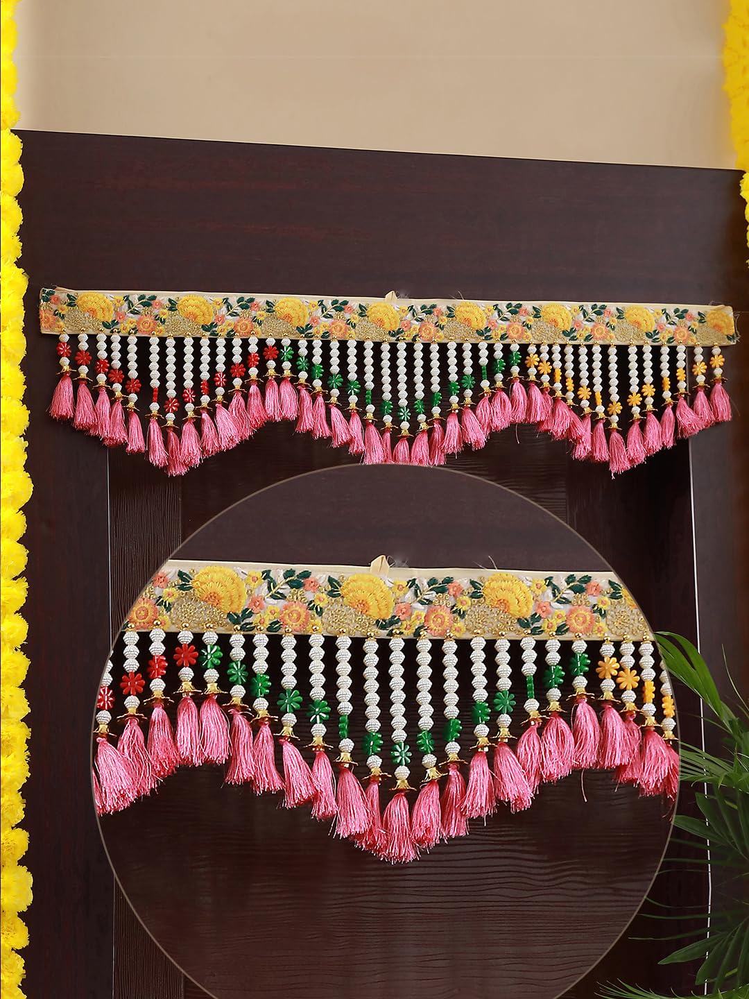 TIED RIBBONS Wall Hanging Bandhanwar for Entrance Torans for Main Door Bandarwal for Festive Decoration for Home - Diwali Decoration Item for Home Decor (Length 36 inch, Multicolor) (B0CJ4V6ZDT) Amazon Price History, Amazon Price Tracker
