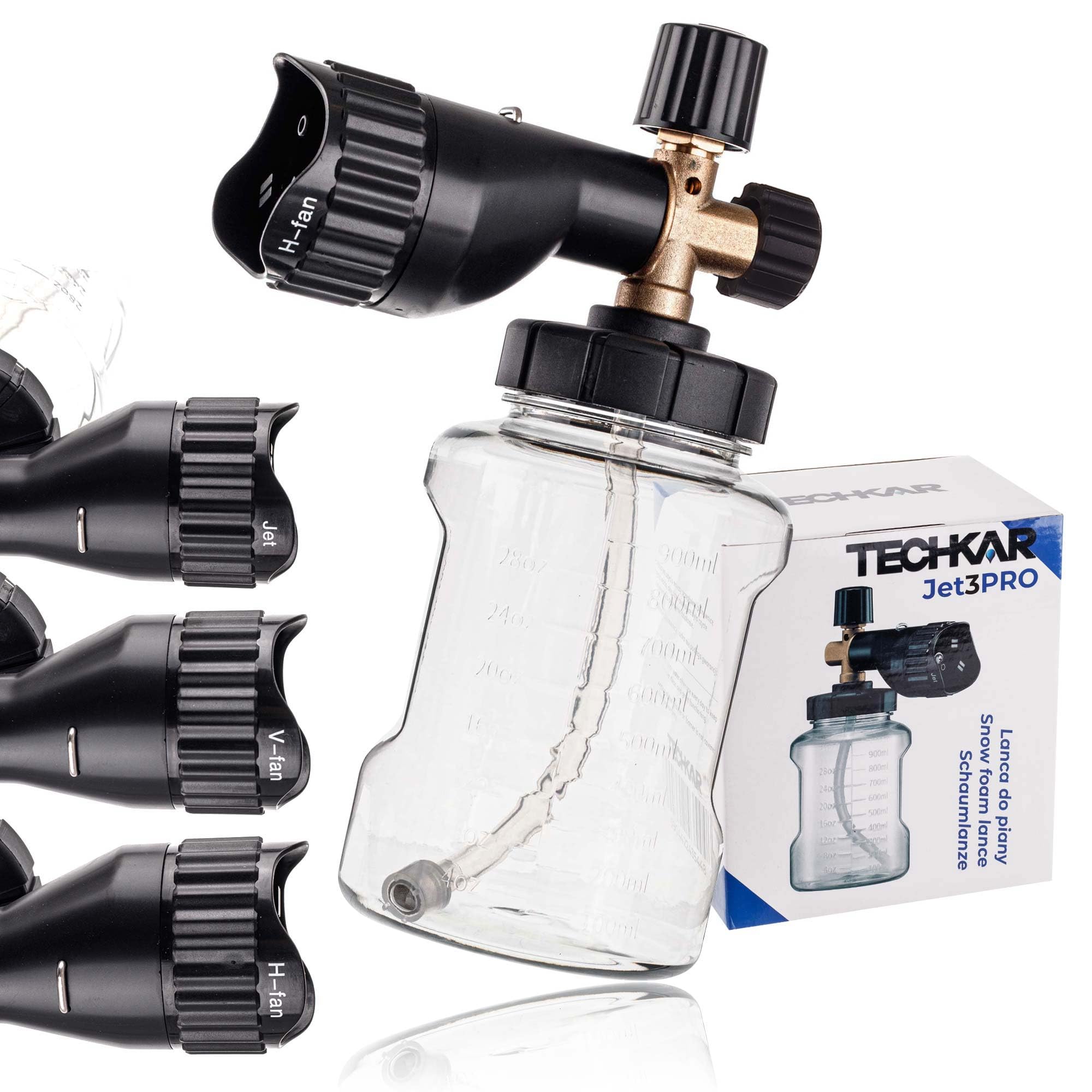 Schaumlanze Schaumkanone JET3PRO Ersatz Kompatibel mit Karcher HD HDS M22x1,5 Hochdruckreiniger