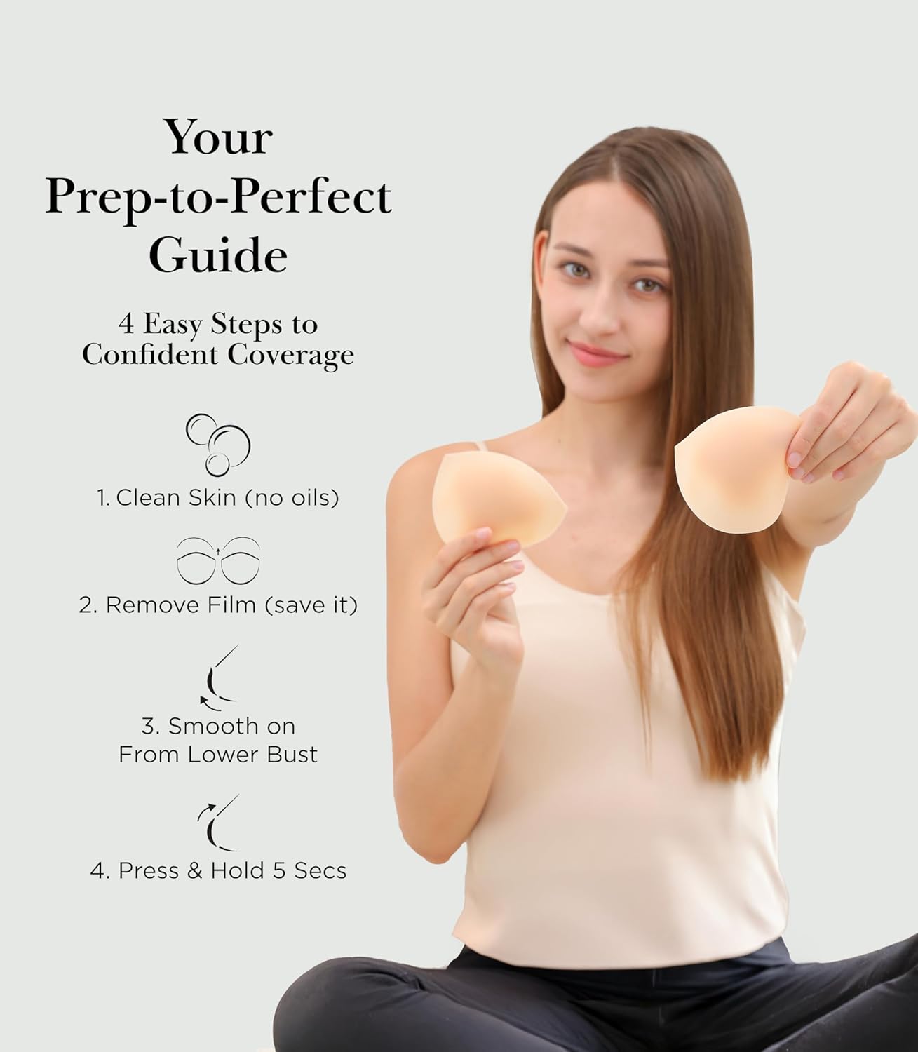 Nippies Reusable Nipple Covers for Women - Extra Thick, Teardrop & Semi-Circle Styles - No-Show Coverage for Backless Outfits - Image 6