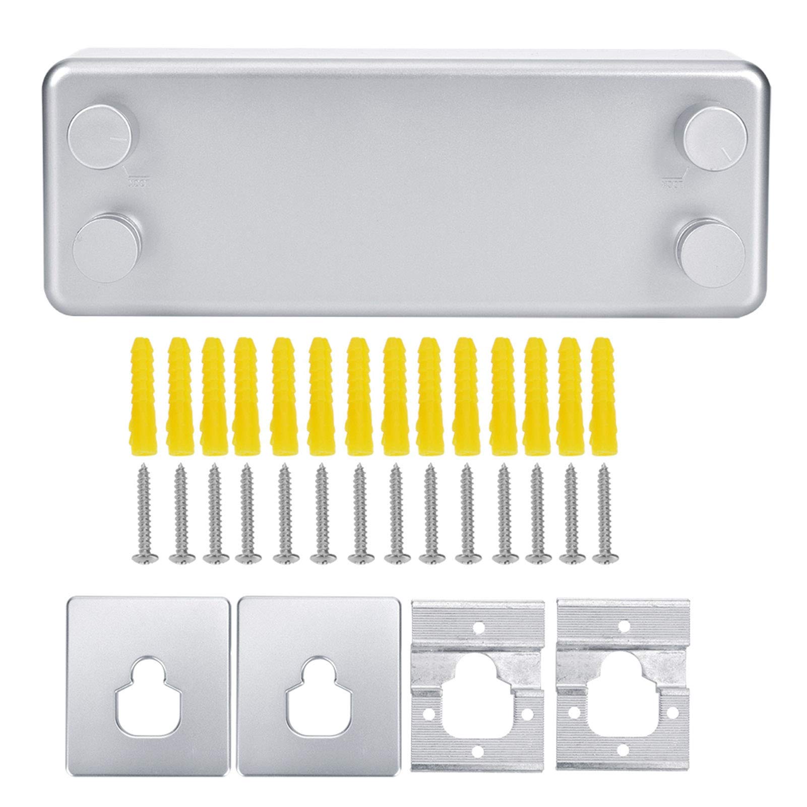 Doppelseil Wäscheleine, Wäscheleine Ausziehbar Silber, bis zu 4 m Länge, Edelstahl, für Schlafzimmer, Waschküche, Wohnung, Balkon