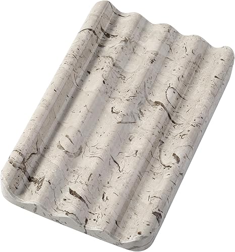 Miniatura 12 de Koville Jabonera de Mármol Natural para Ducha, Bandeja de Jabón de Piedra para Baño, Soporte de Jabón para Lavabo, Bandeja de Jabón de Piedra con