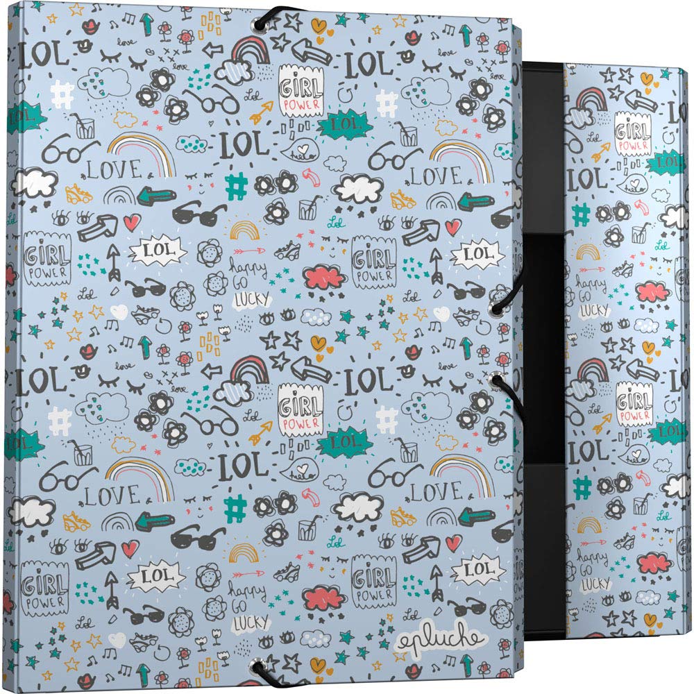 Grafoplás 82402602 Epluche Collection Folder 3 Flaps, Multicoloured, Folio