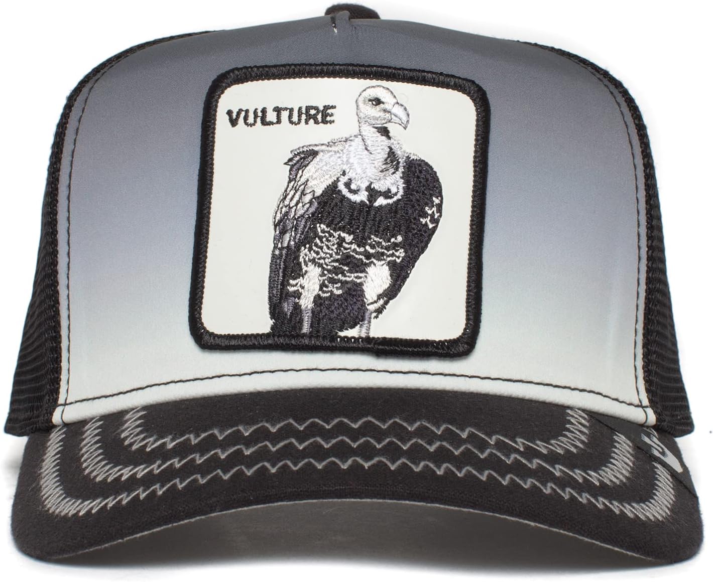 Goorin Bros. The Farm Desert Skies Collection Unisex Trucker Hat, Black (Back Off Buzzard), One Size
