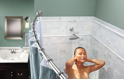 Miniatura 7 de Moen SR2100CH - Anillos para cortina de ducha, 12 unidades, cromados