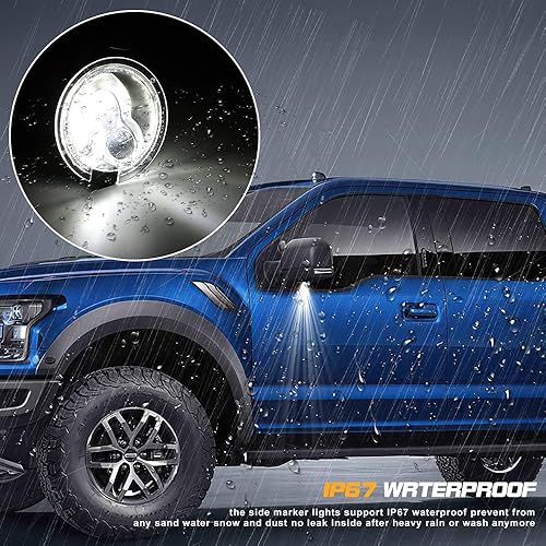Miniatura 6 de Luces LED de repuesto para debajo del espejo retrovisor, compatible con Ford F-150 Expedition Explorer Edge Flex Fusion Taurus X Lincoln Mercury,