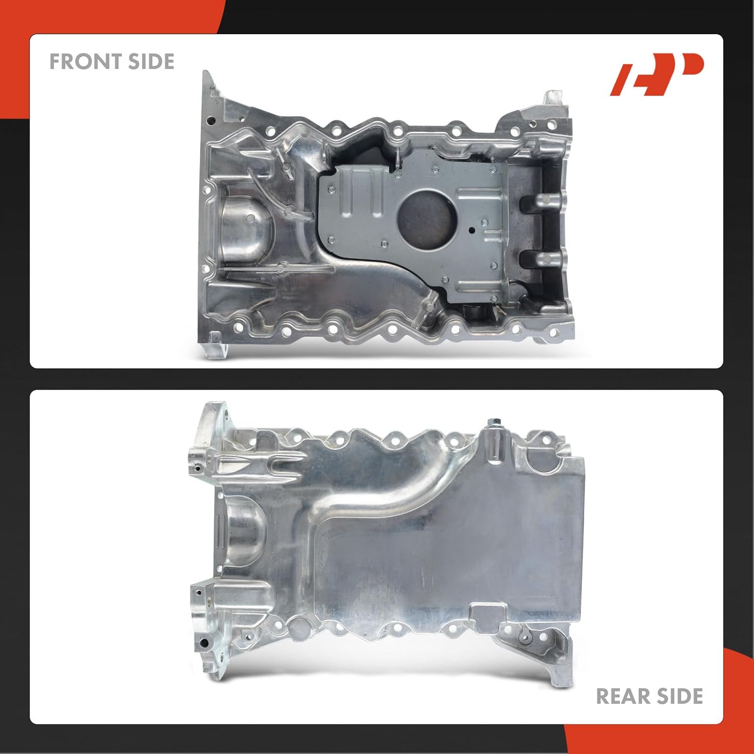 A-Premium 3.5L 3.7L Engine Oil Pan Sump with Drain Plug, Compatible with Ford Edge 2007-2010, Flex 2009-2012, Fusion, Taurus, Taurus X & Mazda CX-9, 6 & Lincoln MKS, MKT, MKX, MKZ & Mercury Sable