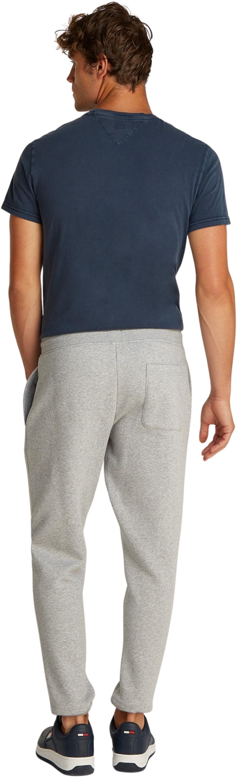 Tommy Jeans Uomo Pantaloni da Jogging Slim Fit Flag con Coulisse