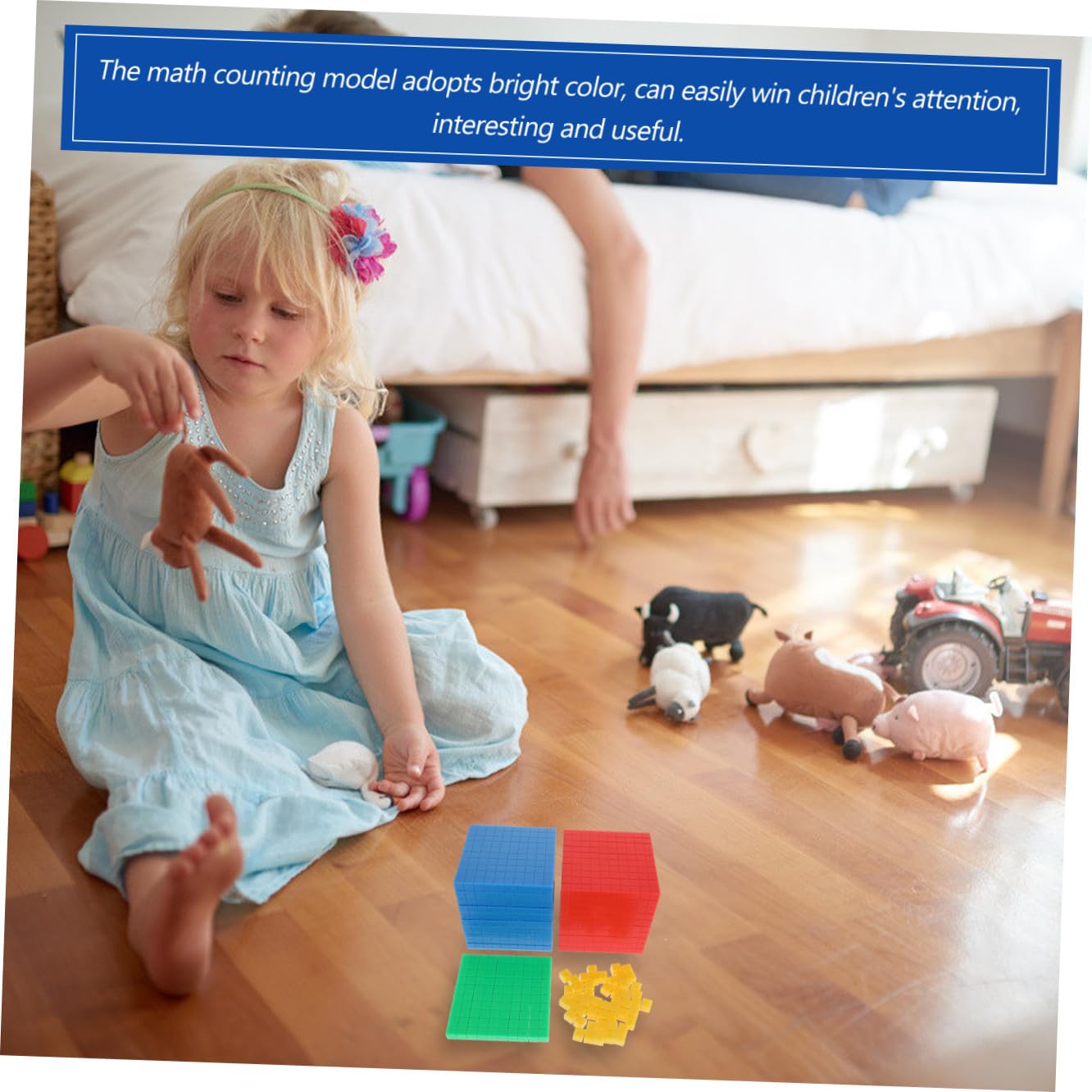 Cubo Conteggio Matematica Plastico per Ragazzo Ragazza | Gioco Apprendimento, Sviluppo Intelligenza e Percezione Spaziale, Articolo Didattico per Scuola