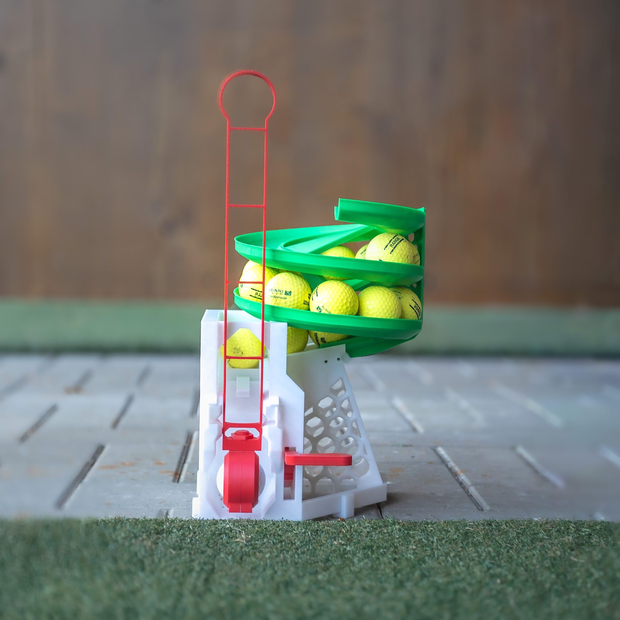 Golfball-Spender – Automatischer Golfball-Aufleger für das Golftraining | Mechanisch, stromlos, robust