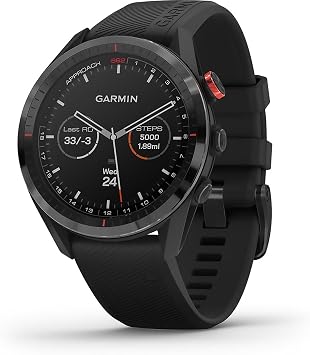 Garmin 010-02200-00 Approach S62, Premium Golf GPS Watch, Built-in Virtual Caddie, Mapping Color Screen, Black