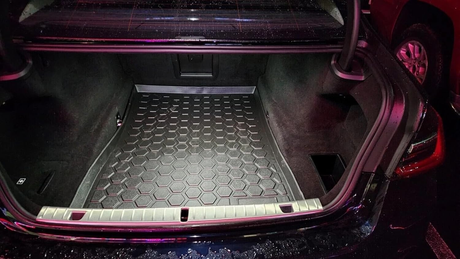 Cargo Liner - Trunk Mat for BMW 7-Series G11 G12 2016-2022 – Weather-Resistant Trunk Mats for Cars with Raised Lip – Non-Slip Car Trunk Mat Rubber–Laser Pre-Cut Design