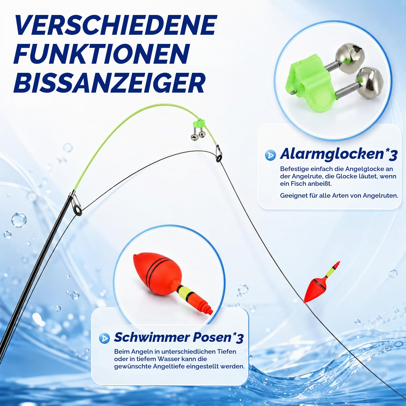 Angelset für Kinder, 3 Stück 1,8m Kinderangel Starter Set mit Kohlefaser Teleskop Angelruten, 5.2:1 Spinnrolle, Köder & Tragetasche, Angelset Komplett Anfänger für Kinders Jungen Mädchen