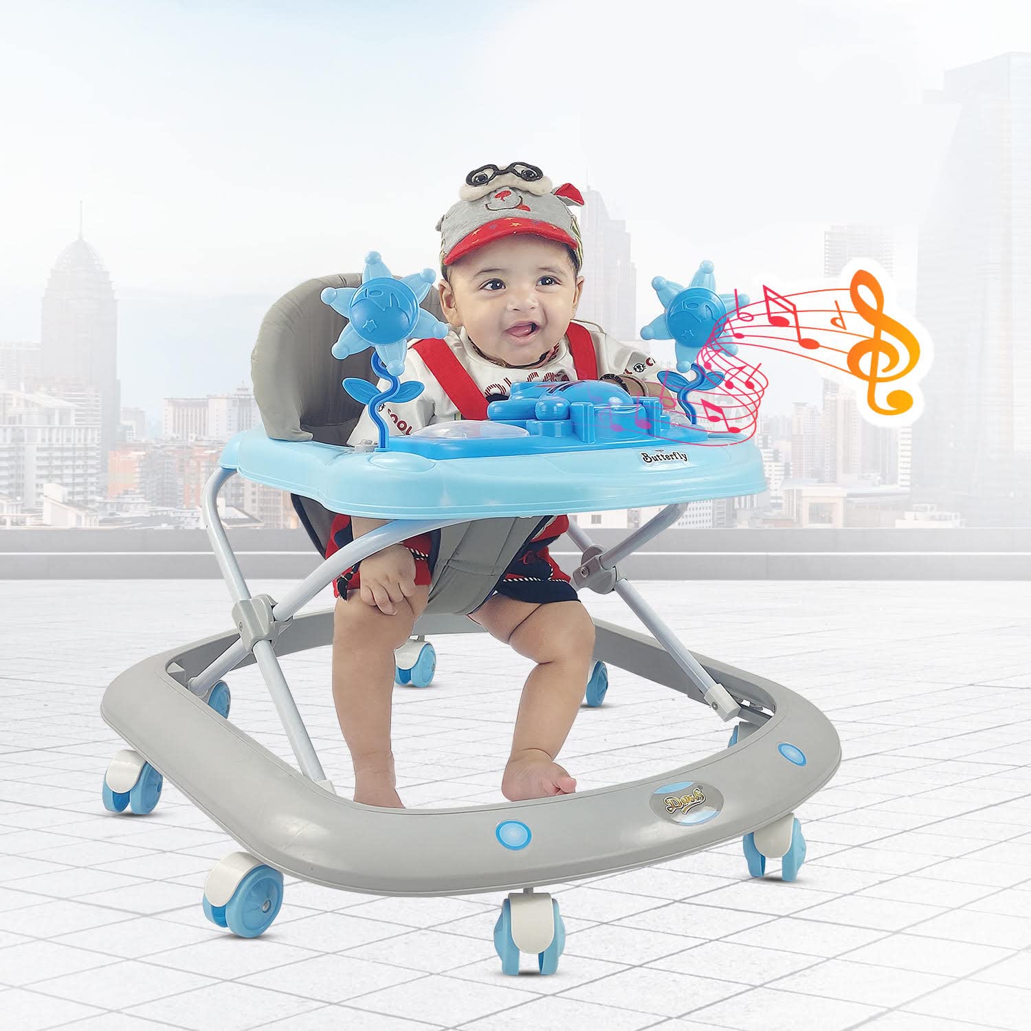 Buy Dash Butterfly Baby Walker, Walker Baby 618months boy, Walker