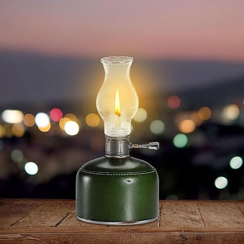 Miniatura 6 de Lurrose Lámparas de araña de lámpara de aceite, pantalla de queroseno, lámpara de aceite, reemplazo de chimenea, lámpara vintage, reemplazo de