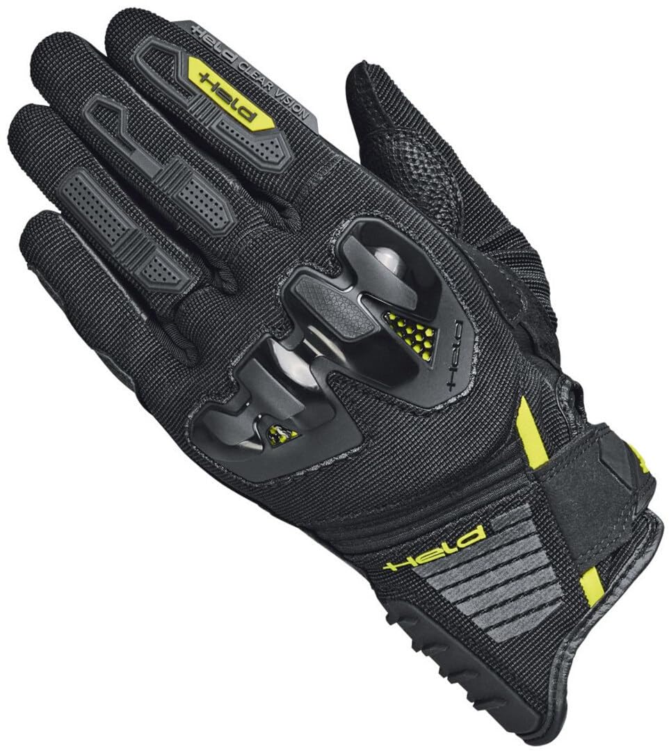 Held Sambia 2 Damskie rękawice motocyklowe, czarny/żółty, L-6