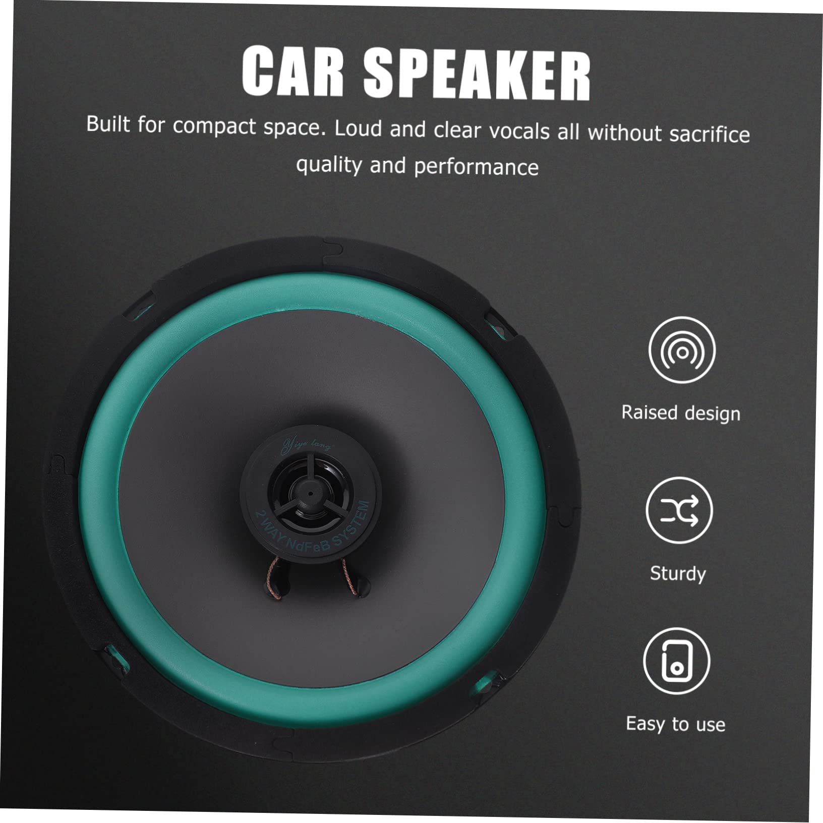 Ciieeo Car Speakers Bass 6.5 Inch Mount Speakers High Performance for Amplified Sound System