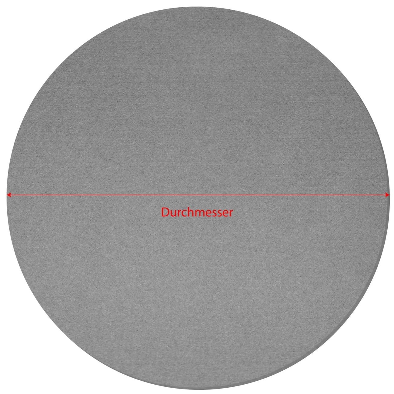 Graue Filzkreise - Deko Basteln Ø 3-60 cm