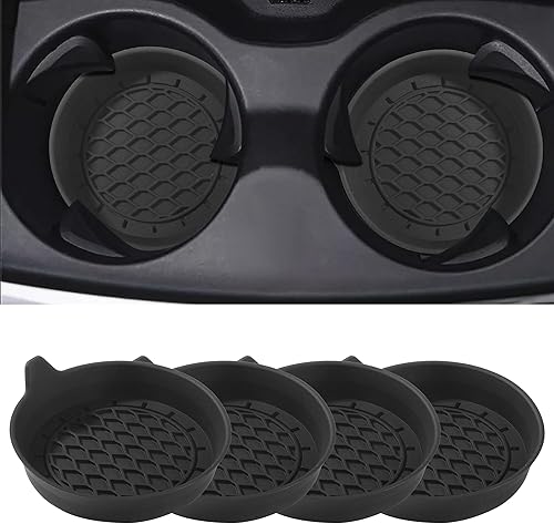 4 posavasos para automóvil, accesorios de automóvil, portavasos para portavasos de automóvil, soporte universal de silicona antideslizante para