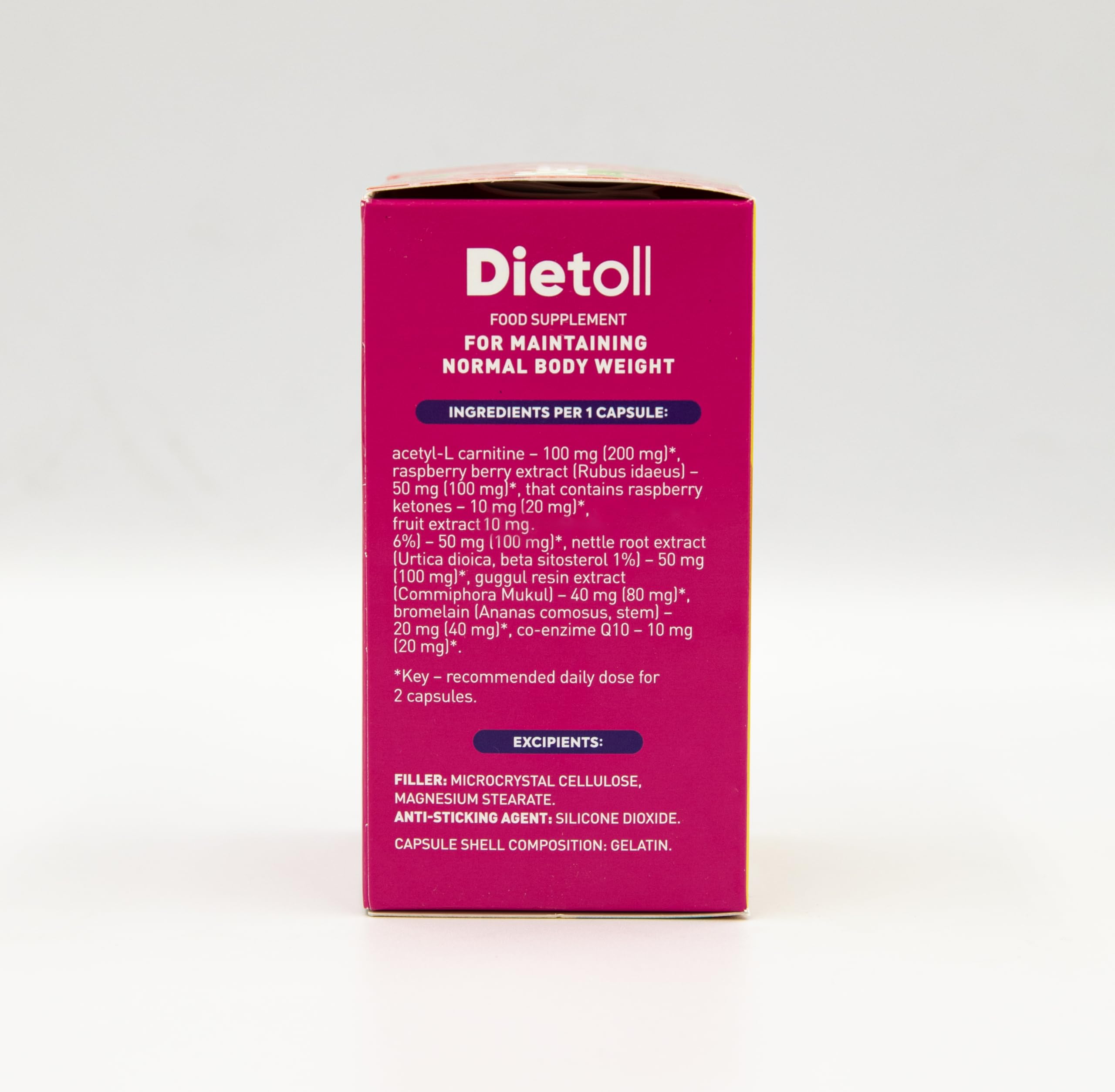 Dietoll - Integratore Dietetico per Dieta Chetogenica, 20 Capsule con Coenzima Q10
