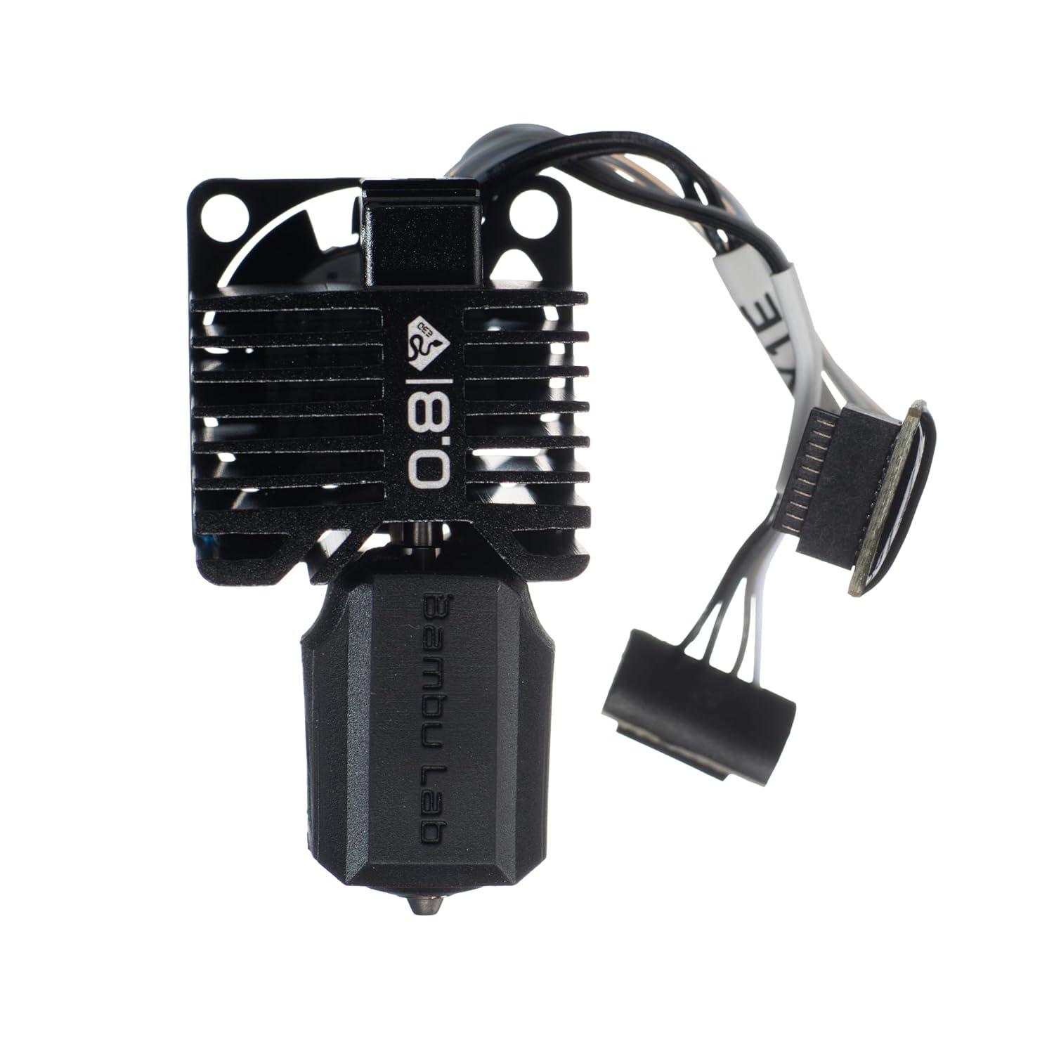 Diamondback Nozzles – Bambu Lab X1E Compatible Complete Hotend Assembly – Solid Diamond Tip 3D Printer Nozzles, Precision Print, Any Filament, Longer Life, Wear Resistant (0.4mm)